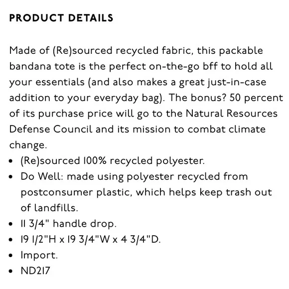 Madewell (Re)sourced Bandana Floral Mandala Light Chestnut Multi Large Tote Bag - Picture 4 of 6